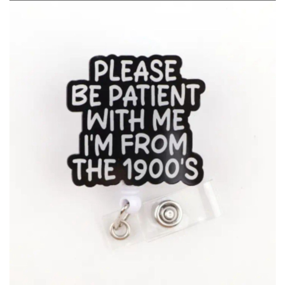 Badge Reel Black One Size